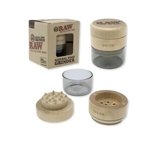 RAW natural wood grind-we 65mm Black color